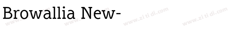 Browallia New字体转换